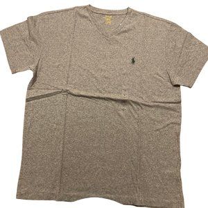 Polo Mens Short Sleeve V-Neck T-Shirt, Canterbury Heather